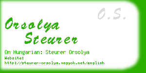 orsolya steurer business card